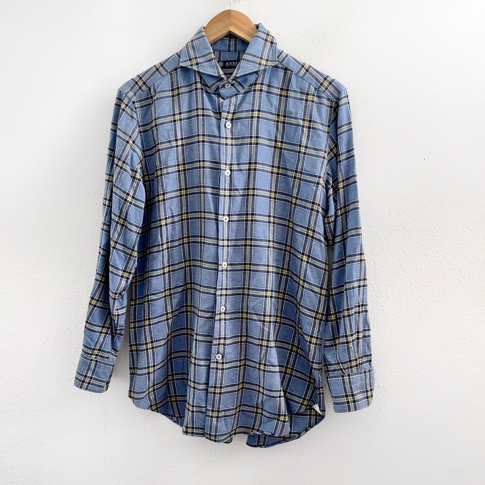 AXEL'S Vail Plaid Button Down Flannel Shirt Size Medium